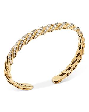 David Yurman 18k Yellow Gold Paveflex Diamond Bracelet