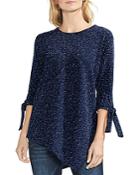 Vince Camuto Textured Tie-sleeve Sweater