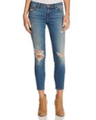 J Brand Distressed Cropped Skinny Jeans In Mischief