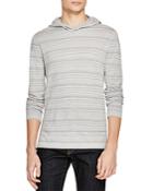 John Varvatos Star Usa Textured Stripe Pullover Hoodie Sweater