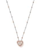 Bloomingdale's Diamond Heart Pendant & Satellite Chain Necklace In 14k Rose & White Gold, 0.40 Ct. T.w. - 100% Exclusive