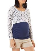 Stowaway Collection Cropped Maternity Top & Nursing Cover