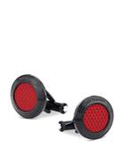 Montblanc Meisterstuck Great Masters Pirelli Cufflinks In Steel With Red Lacquer