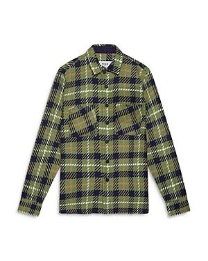 Wax London Whiting Cotton Plaid Regular Fit Button Down Shirt