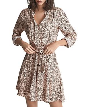 Reiss Billie Paisley Print Mini Dress
