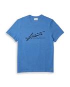 Lacoste Signature Print Crewneck Cotton T-shirt