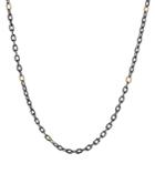 David Yurman Stax Blackened Sterling Silver And 18k Gold Chain Necklace, 32