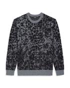 The Kooples Animal Print Crewneck Sweater