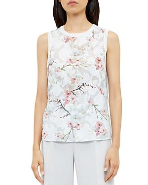 Ted Baker Floral Print Sleeveless Top