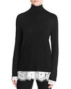 Joie Fredrika Lace-trimmed Sweater