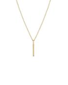 Zoe Chicco 14k Yellow Gold Diamond Vertical Bar Pendant Necklace, 16-18