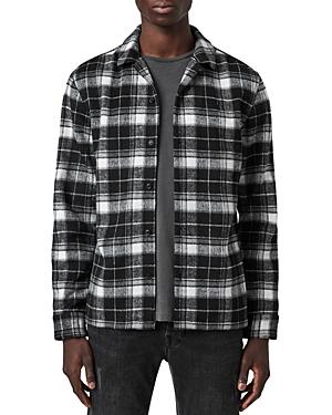 Allsaints Slim Fit Plaid Flannel Shirt