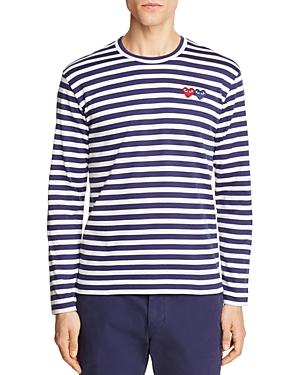Comme Des Garcons Play Double-heart Long Sleeve Tee