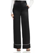 Dkny Contrast Piped Wide Leg Pants