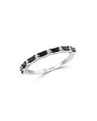 Bloomingdale's Black & White Diamond Band In 14k White Gold - 100% Exclusive