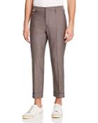 Marc Jacobs Cross Check Cropped Slim Fit Trousers