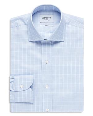 Ledbury Windowpane Check Slim Fit Dress Shirt