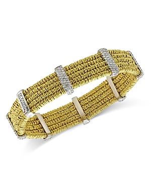 Roberto Demeglio 18k Yellow Gold Joy Diamond Multi Layer Bangle Bracelet