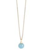 Marco Bicego 18k Yellow Gold African Boule Aquamarine Pendant Necklace, 15.25