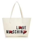 Love Moschino Rose Leather Tote