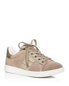 Sam Edelman Marquette Croc-embossed Lace Up Sneakers