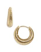 Baublebar Kora Ribbed Huggie Hoop Earrings