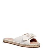 Kate Spade New York Women's Saltie Shore Knotted Bow Espadrille Slide Sandals