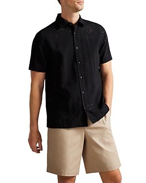 Ted Baker Guilio Floral Burn Out Shirt