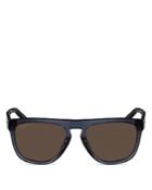 Salvatore Ferragamo Polarized Square Acetate Sunglasses, 57mm