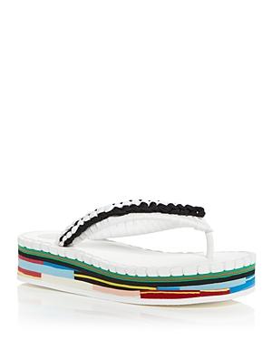 Chloe Women's Lou Woven Strap Platform Flip Flops