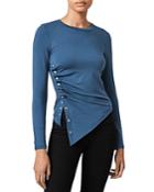 Allsaints Hatti Side Snap Ruched Tee