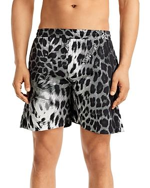 Aries Leopard Print Board Shorts