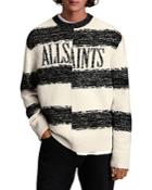 Allsaints Striped Logo Graphic Sweater