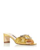 Sophia Webster Women's Margaux Embellished Mid Heel Slide Sandals