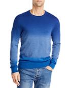 A.p.c. Adrien Cotton & Cashmere Hand Dip Dyed Regular Fit Crewneck Sweater