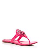 Tory Burch Miller Patent Leather Thong Sandals