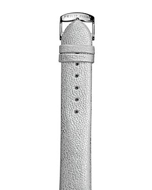Philip Stein Silver Metallic Shimmering Calf Watch Strap, 20mm