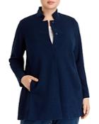 Eileen Fisher Plus Jacquard-knit Jacket