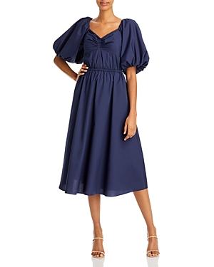 Jason Wu Puff Sleeve Midi Dress