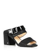 Kenneth Cole Women's Hannon 2 Way Leather & Patent Leather Sandals