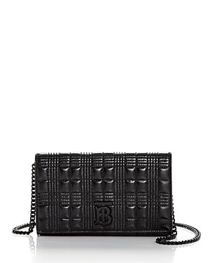 Burberry Quilted Leather Chain Wallet