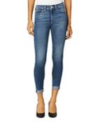 Joe's Jeans The Icon Crop Cuffed Skinny Ankle Jeans In Wavelength