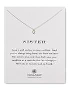 Dogeared Sister Heart Necklace, 18