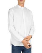 The Kooples Faille Band-collar Slim Fit Shirt
