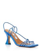 Miista Women's Sally Ocean Blue Square Toe High Heel Sandals