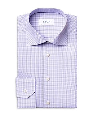 Eton Checked Slim Fit Dress Shirt