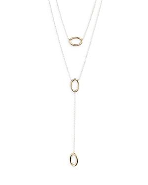 Lauren Ralph Lauren Two Tone Nested Y Necklace, 16