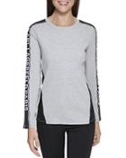 Karl Lagerfeld Paris Logo Tape Long Sleeve Tee