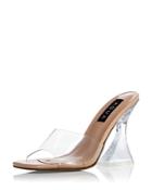 Aqua Women's Nora Square Toe Lucite High Heel Sandals - 100% Exclusive