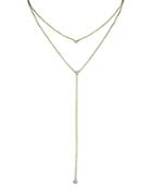 Jules Smith Double Layer Drop Necklace, 17
